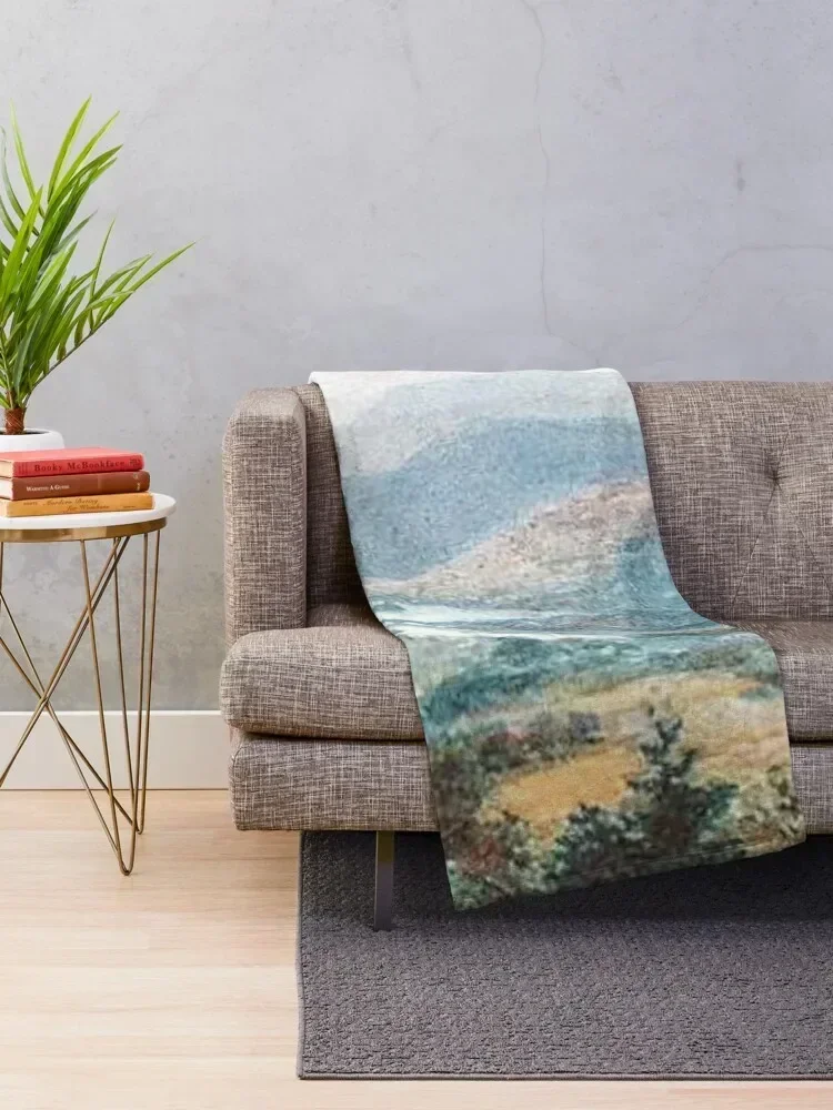 Винтажное одеяло с изображением замка Лох Тей и Тейморта плед на диване кровать