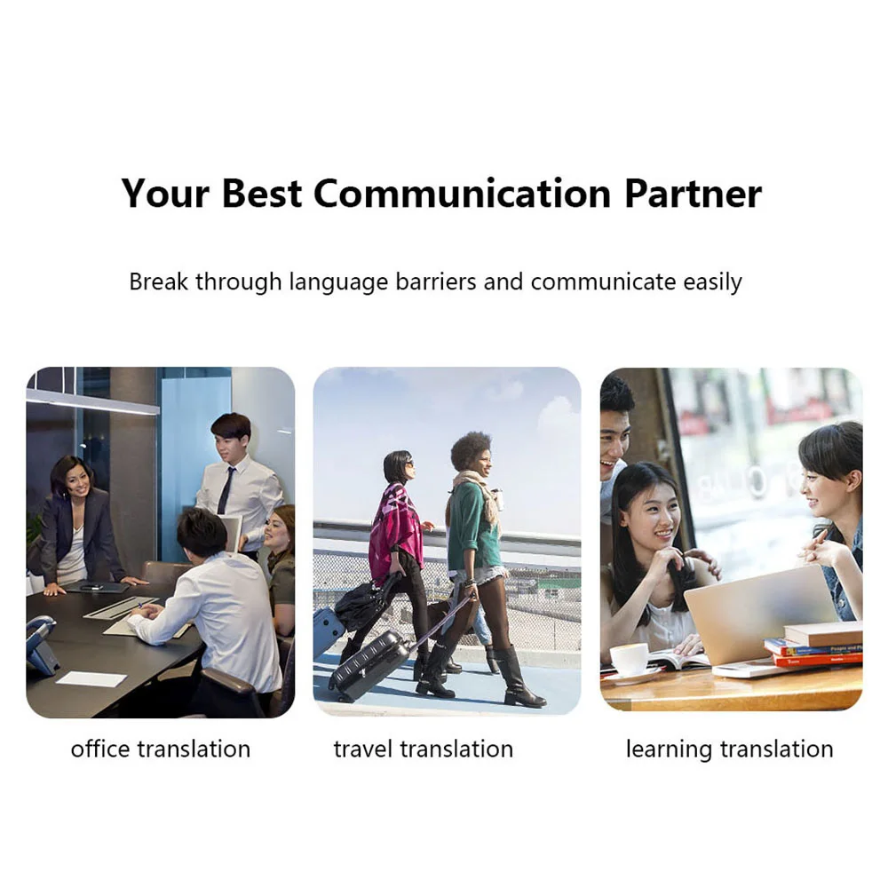 Фото Портативный переводчик Hgdo, 137 языков, smart instant voice text app photography translaty learning travel business CE №4
