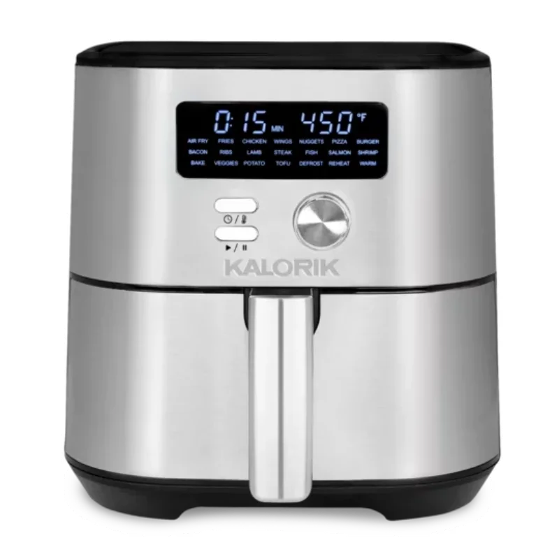 

MAXX 6 qt. Black and Stainless Steel Digital Air Fryer