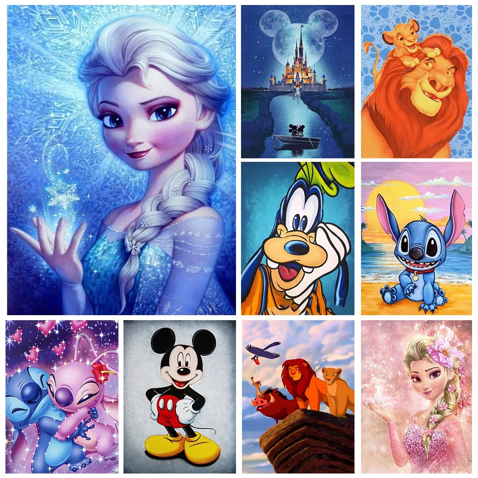 

Disney мультфильм Лило Ститч Нани настенная Картина на холсте скандинавские постеры и принты настенные картины для декора гостиной