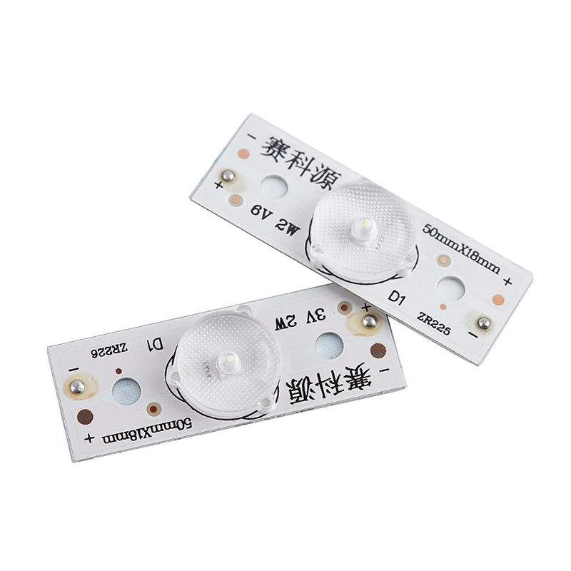 

5 шт., 3 в, 6 в, 2 Вт, SMD лампы, бусины, оптические линзы для ремонта подсветки ЖК-телевизора, универсальные