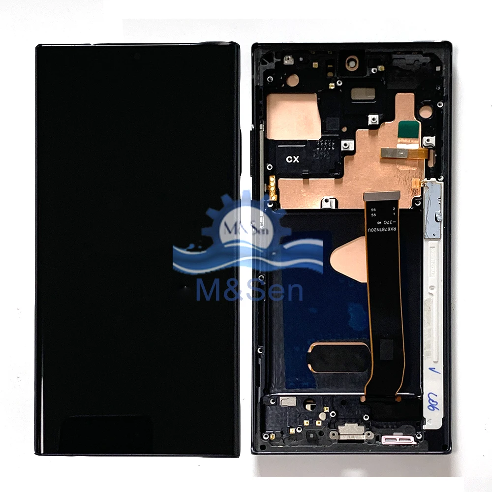 

OLED для Samsung Galaxy Note20 Ultra 5G N986 ЖК-экран рамка + сенсорный дигитайзер для Note 20 Ultra 4G N985 PenFunction
