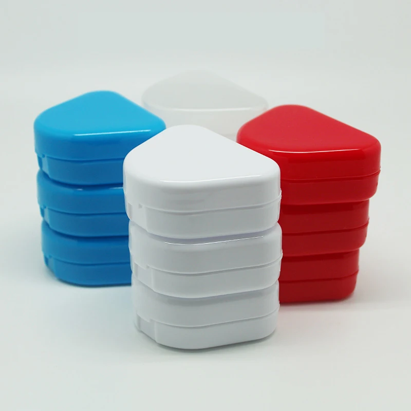 Пластиковый контейнер для хранения зубных браслетов коробка протезов чехол