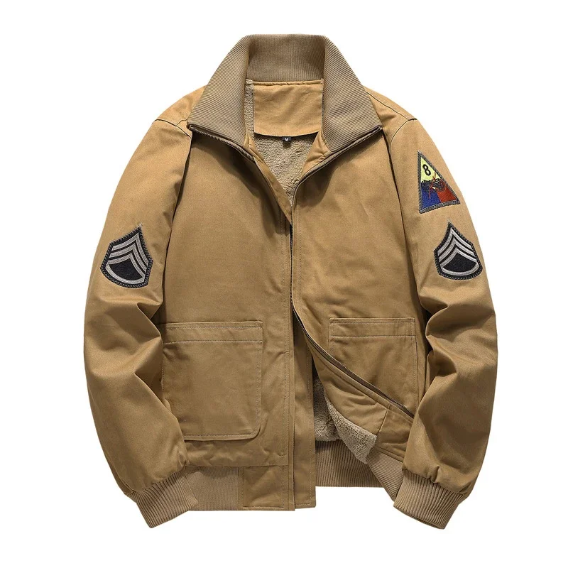 

2021 Military Winter Bomber Jacket Men Windbreaker Thick Armband Mens Jackets Outdoor Coats Male Chaqueta Hombre Plus Size M-6XL