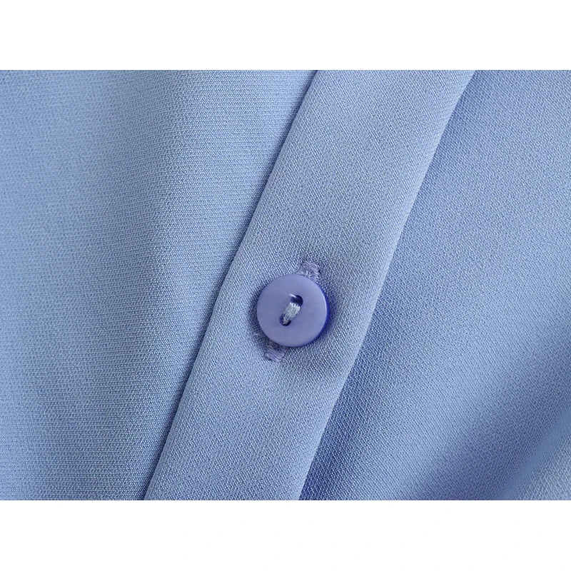 SIYANG: женские модные Асимметричные мини-платья на пуговицах с рюшами женское