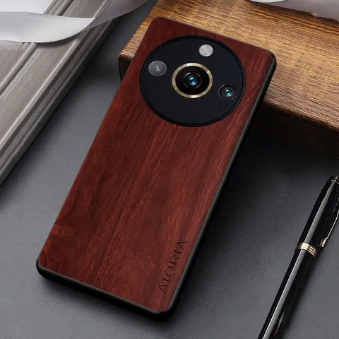 Фоточехол для Realme 11 Pro Plus с деревянным бамбуковым рисунком