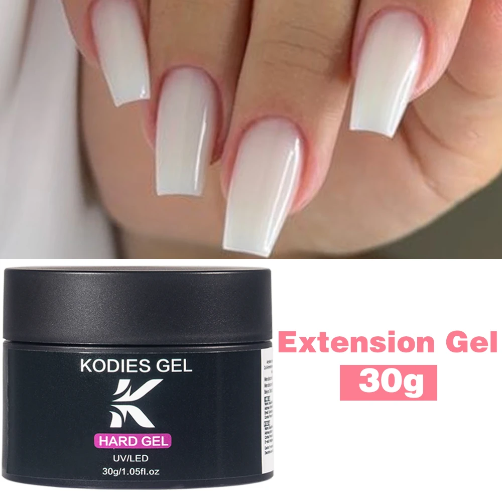 KODIES GEL Жесткий гель-лак для наращивания ногтей густая вязкость молочно-белый