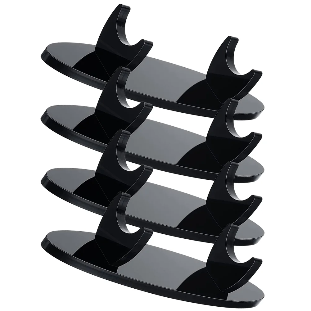 

4 Pcs Pen Display Stand Eyebrow Holder Shelf Acrylic Rack Desk Organizer Makeup Brush Nail