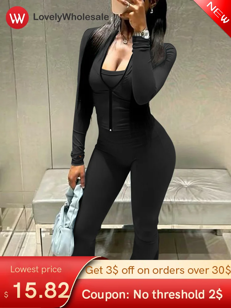 LW Осенние брюки комплекты из 2 предметов женская одежда повседневная куртка с