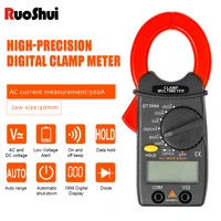digital clamp meter mini ammeter small current meter date hold voltage current resistance 2000 counts acdc buzzer diode tester