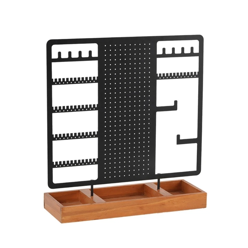 

Y1UE 5-уровневый органайзер для ювелирных изделий с деревянным подносом для женщин Ожерелья Браслеты Часы