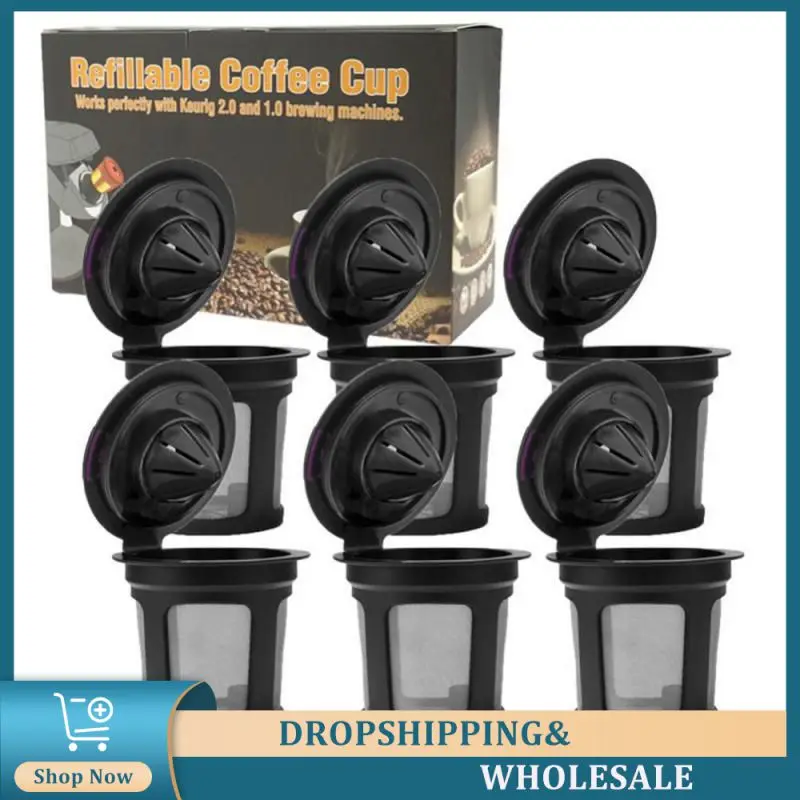 

Refillable Coffee Filter Cup Reusable Coffee Pod Filled Capsule Compatible With Keurig 2.0 1.0 K Cup Coffee Makers Kitchen Tools