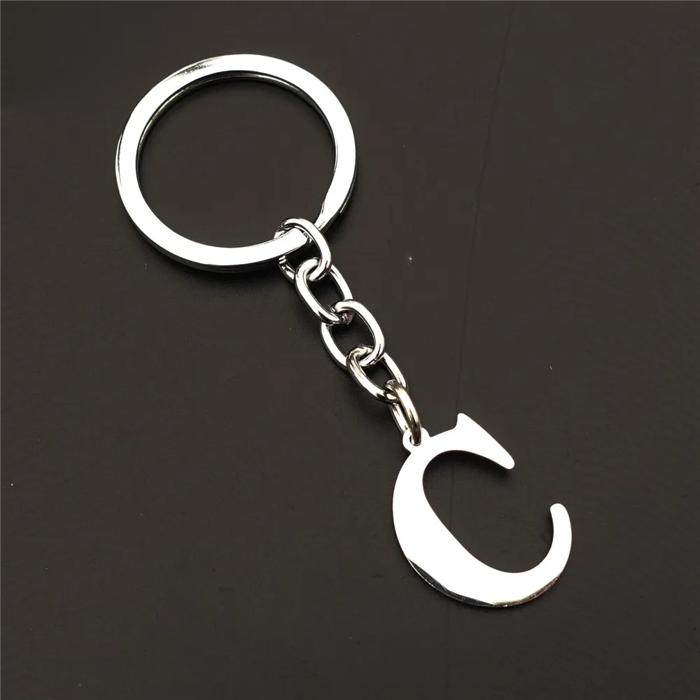 Модные брелки буквы из нержавеющей стали брелок с буквами м женские и мужские