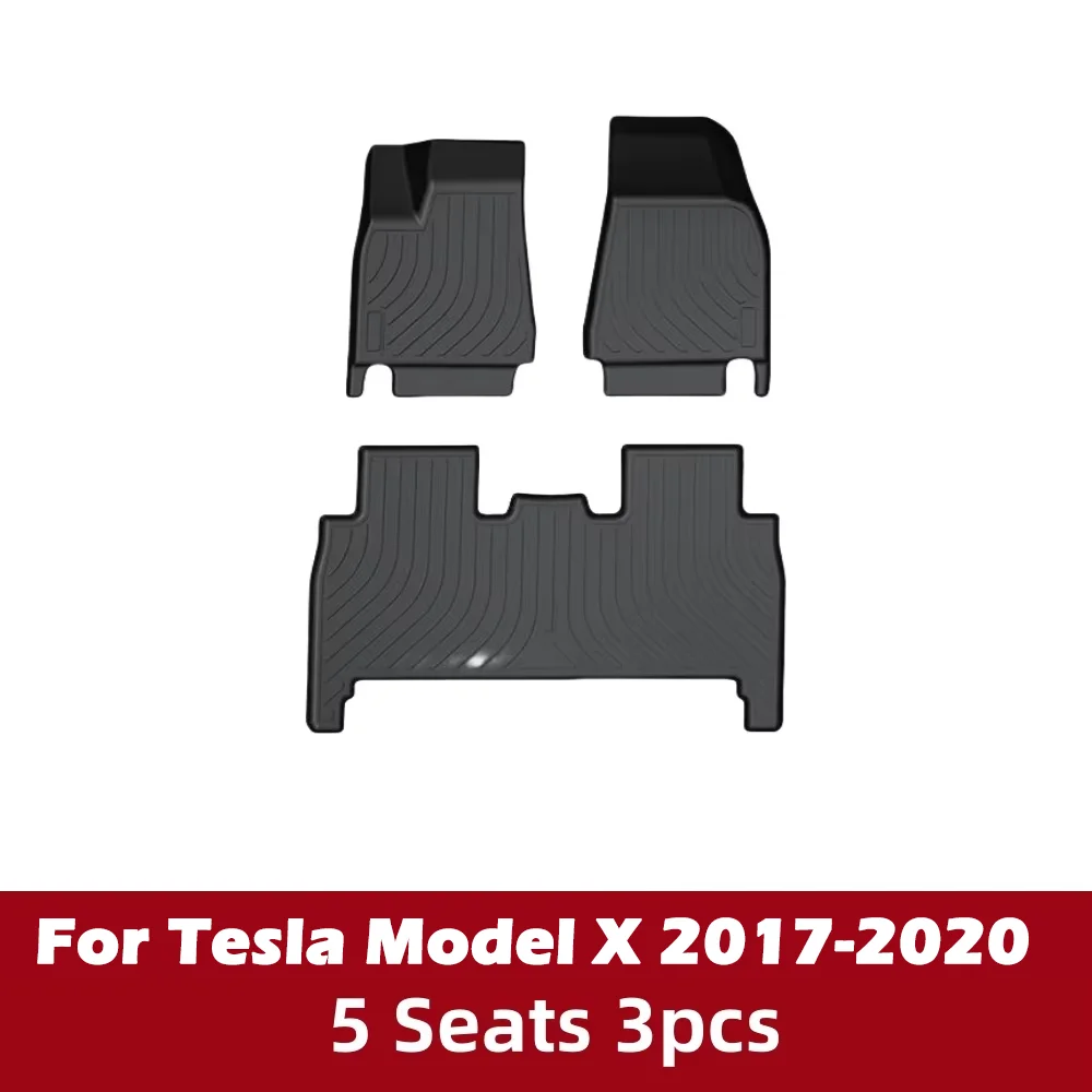 

Для Tesla Model X 2017-2020 5/6/7 мест всепогодные коврики, аксессуары для защитных напольных ковриков (подходят только для левого руля)