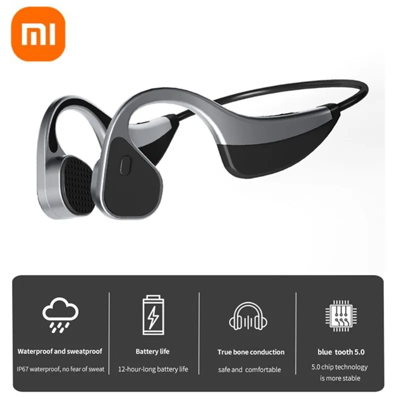 

Xiaomi Bone Conduction Headphones Bluetooth Wireless Sports Earphone Tws Headset Stereo Hands-free With Microphone For Running