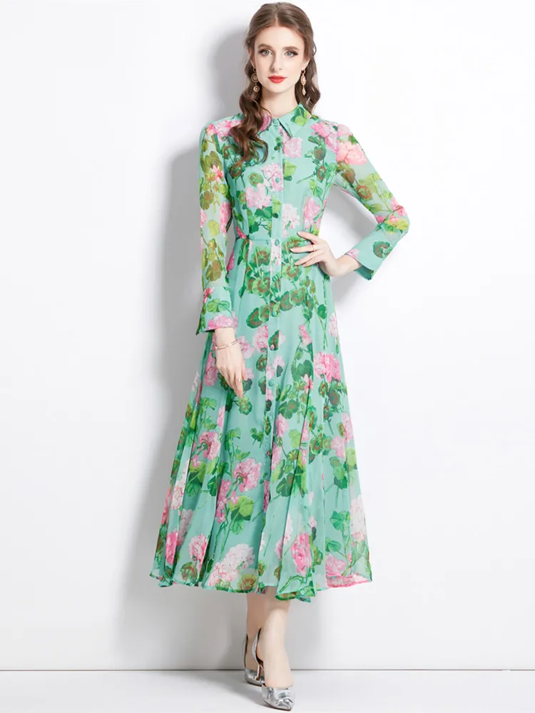 Женское платье LUKAXSIKAX зелёное