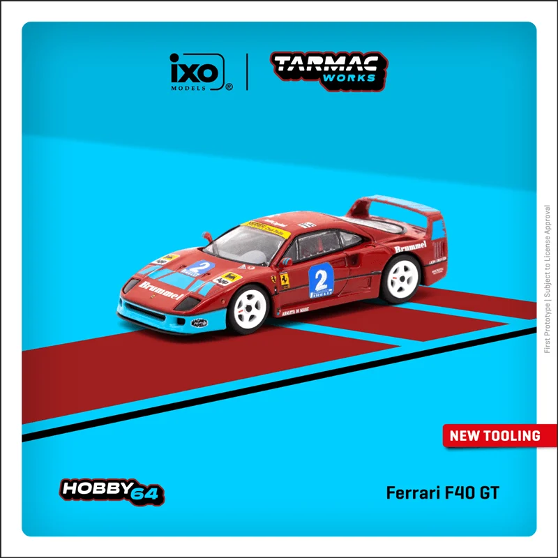Предзаказ Tarmac работает 1:64 F40 GT итальянский #2 Winner 1992 модель автомобиля - купить по