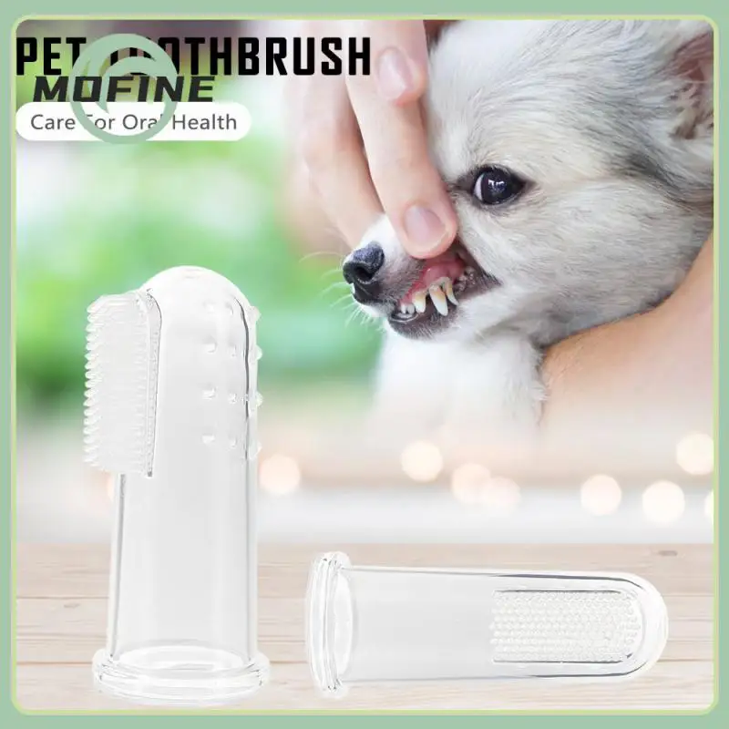 

Super Soft Pet Finger Toothbrush Breath Tartar Teddy Dog Dog Cat Cleaning Silicone Silicagel Supplies Dog Teeth Tool Brush