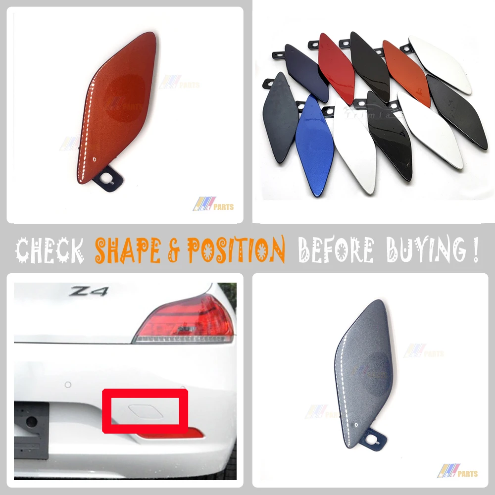 For 10-16 BMW Z4 M SPORT E89 Roadster 18i 20i 23i 28i 30i 35i 35is REAR TOW COVER 51128048041 | Bumpers