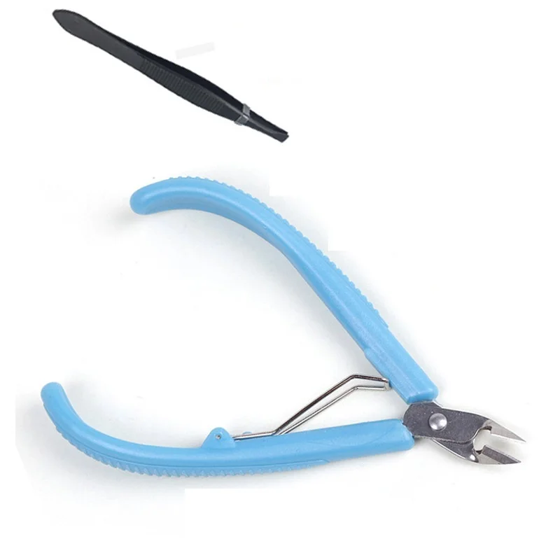 

Suitable for metal puzzle model DIY tool pliers diagonal cutting pliers thickened stainless steel tweezers set