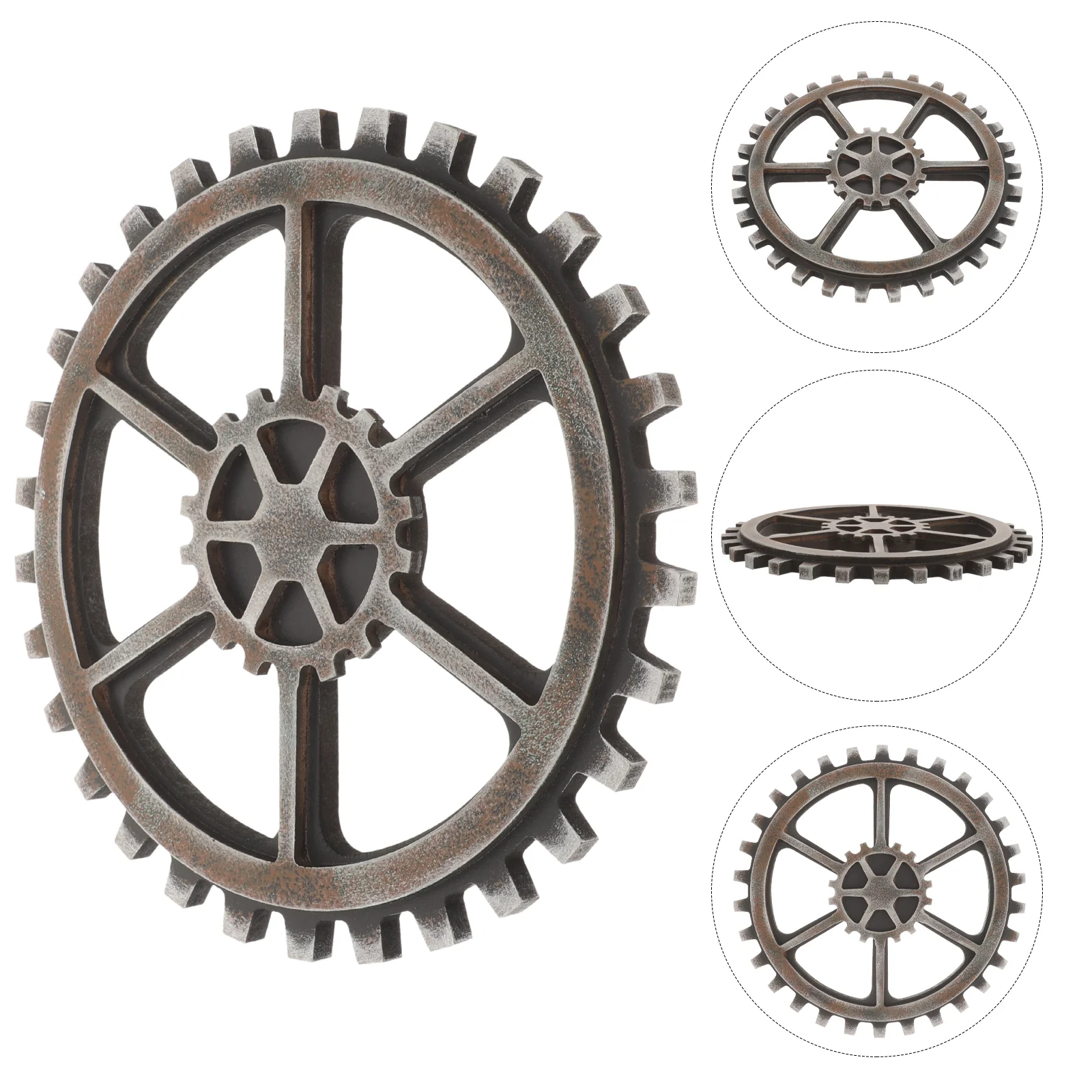 

24cm Vintage Steampunk Gear Wheel Home Bar Craft Wall Decoration Hexagon Decor
