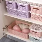 Корзина для хранения, коробка для хранения различных предметов, аксессуары для макияжа, для учеников, рабочего стола, ванной комнаты