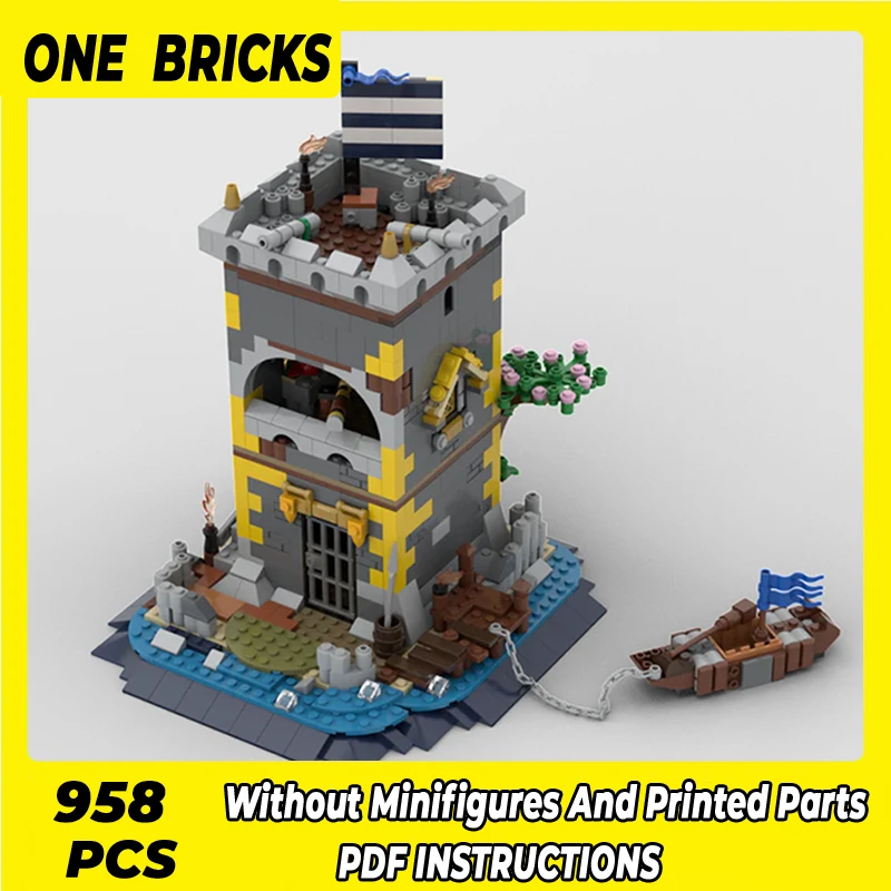 

Moc Building Blocks Fortress Model Empire Knight Castle Technical Bricks DIY Assembly Construction Toys For Childr Holiday Gifts