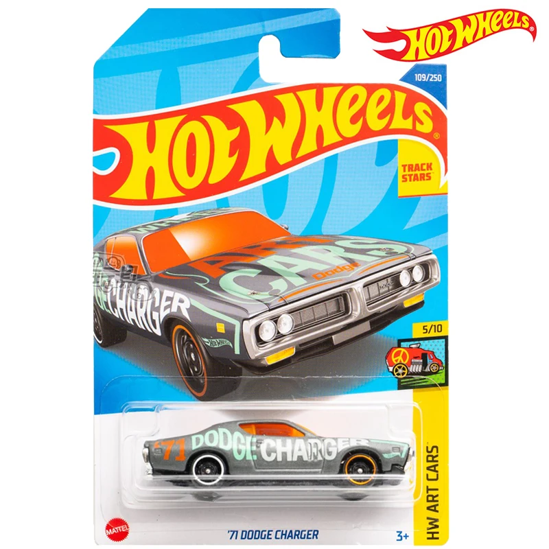 

Hot Wheels Automobile Series HW ART CARS 71 DODGE CHARGER 1/64 Metal Cast Model Collection Toy Vehicles