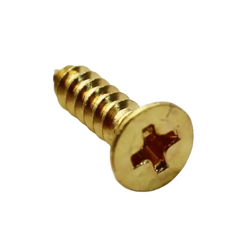

Self Tapping Phillips Countersunk Head Solid Brass Wood Screws M4 M4.5 M5 M6