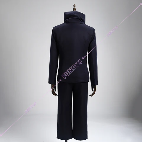 Парик для косплея из аниме «джутсу», школьная форма синего цвета для косплея Токио юютсу, высокий реквизит, тату-наклейка, шарф, набор для волос