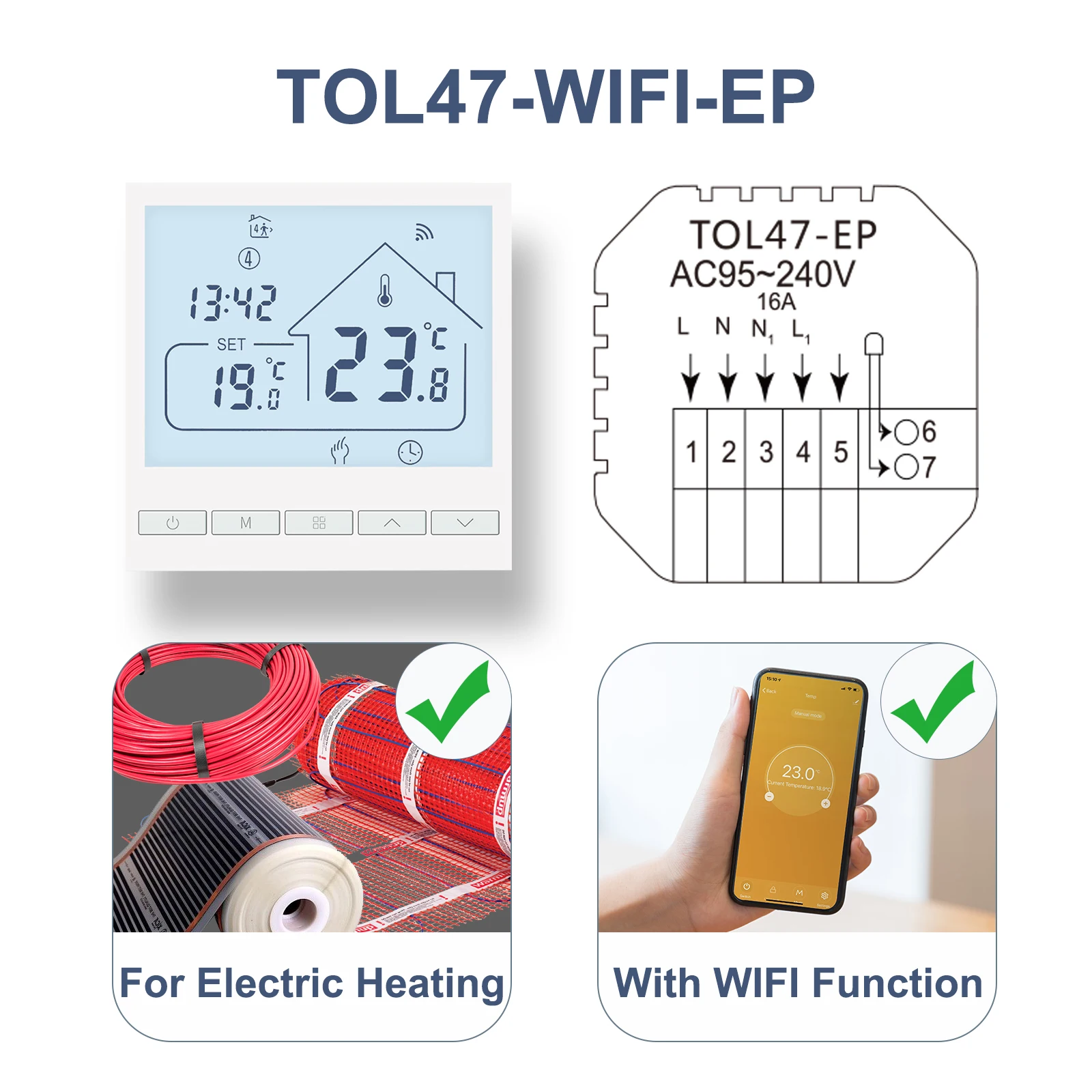 

Beok TOL47 Термостат для газового котла и тёплого пола