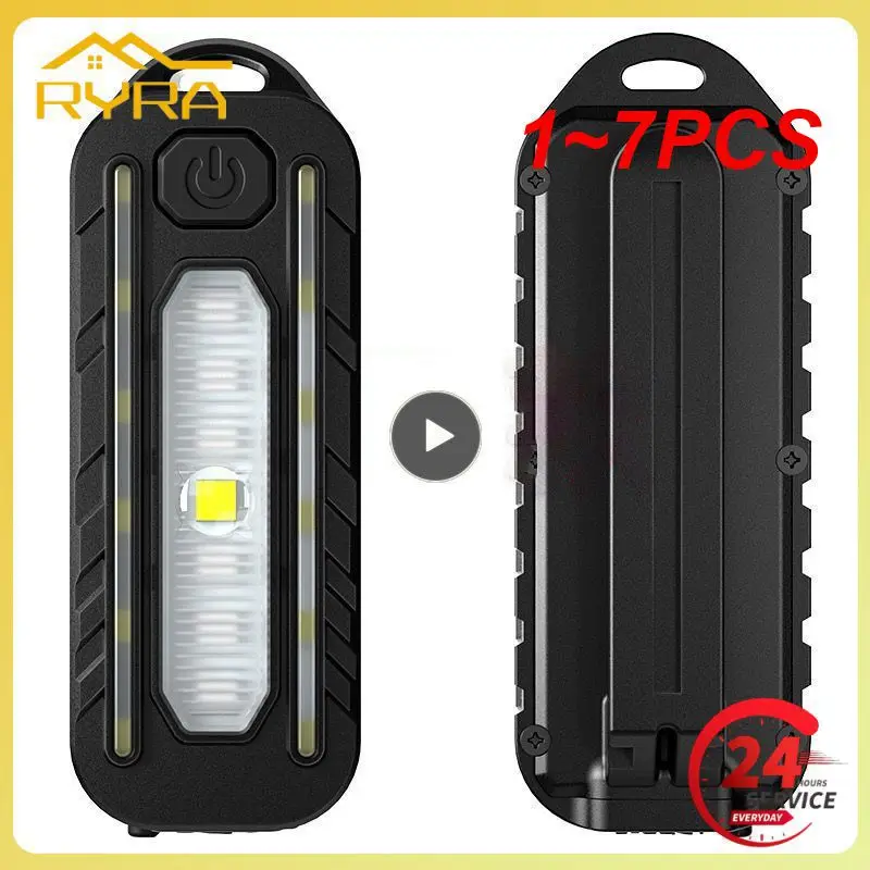 

1~7PCS Red and Blue Shoulder Police Light with Clip USB Rechargeable Flashlights Warning Safety Torch Bike Warn LANTERN