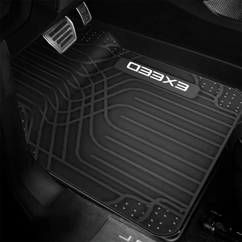 Фото Для Chery EXEED QQ Tiggo 2 3 4 7 8 Pro T11 Arrizo 3 A13 IQ Автомобильный напольный коврик Полный комплект Нескользящий автомобильный ковер Водонепроницаемый всепогодный №2