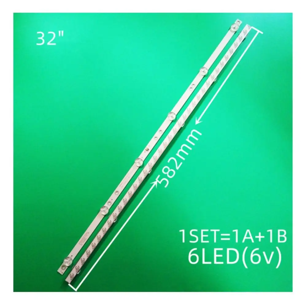 Комплект ламп для телевизора 582 мм для Daewoo L32V680VKE L32V690VKE Светодиодная панель K320WDX A1 линейка 4708-K320WD-A2113N01