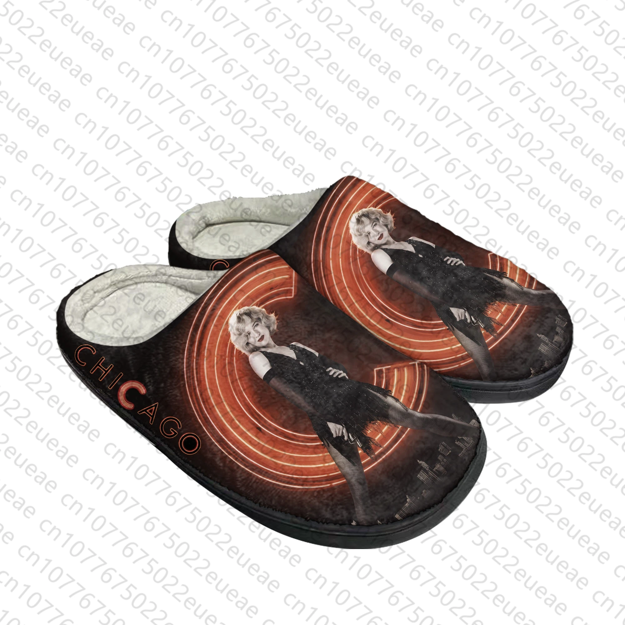 Тапочки мужские/женские хлопковые из фильма Чикаго домашние плюшевые