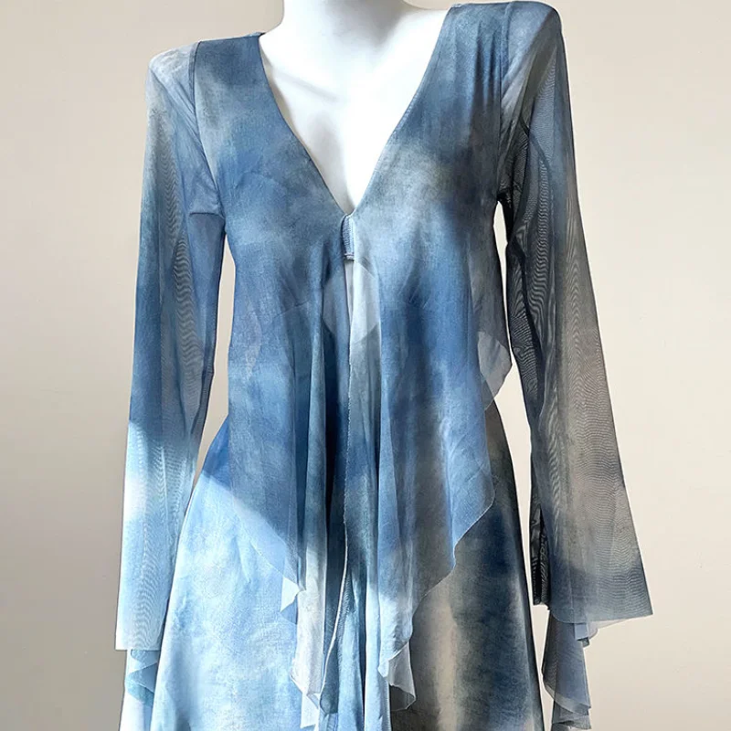 Женский слитный купальник с длинным рукавом бандаж открытой спиной и завышенной