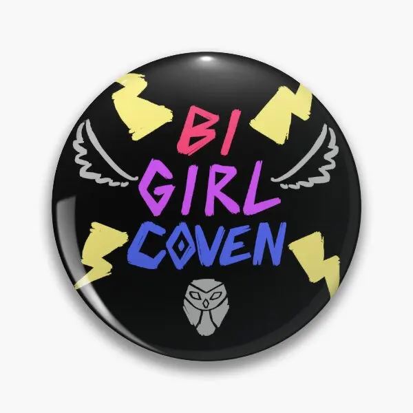 

Bi Girl Coven Shirt Soft Button Pin Metal Badge Funny Hat Jewelry Cute Cartoon Decor Clothes Lapel Pin Brooch Creative Fashion