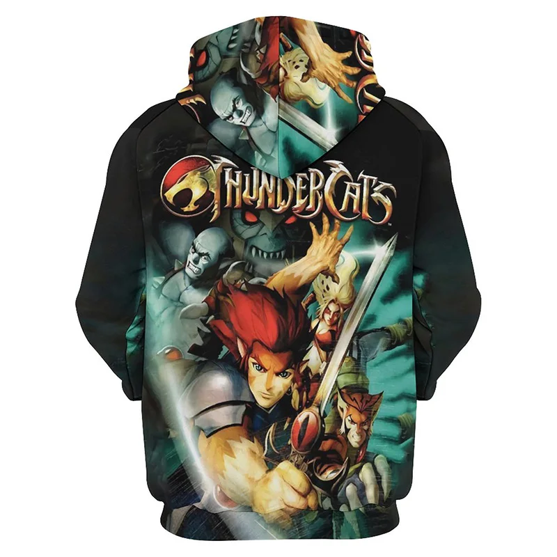 

Anime Thundercats Graphic Hoodie for Men 3D Cartoon Thundera Printed New in Hoodies Women Clothing Harajuku Fashion y2k Pullover