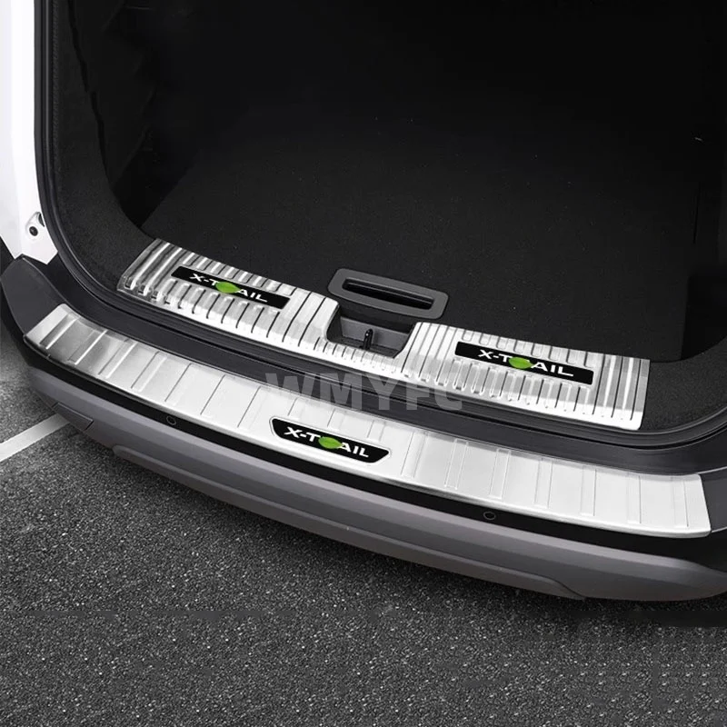 

Подходит для Nissan X-trail T33 2021-2025, крышка заднего бампера автомобиля, накладка на порог багажника, защитные детали из нержавеющей стали