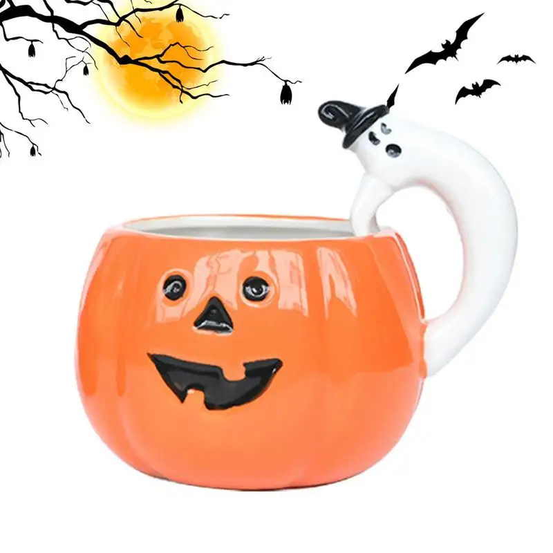 

330 мл керамическая искусственная тыква, креативная чашка для воды, керамические креативные забавные подарки на Хэллоуин для детей, новинка, чайная чашка для воды, подарок