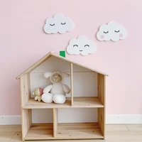wall decoration white eyelashes acrylic three dimensional cloud wall stickers childrens room wall stickers