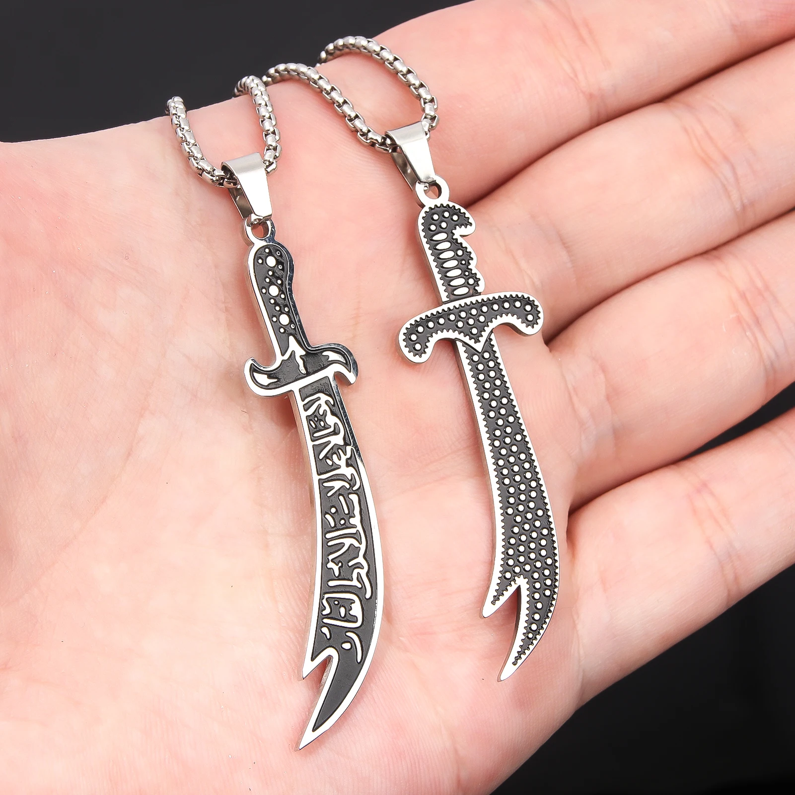 Ожерелье С Подвеской В Стиле Ретро Арабском Scimitar Унисекс Хип-хоп Панк