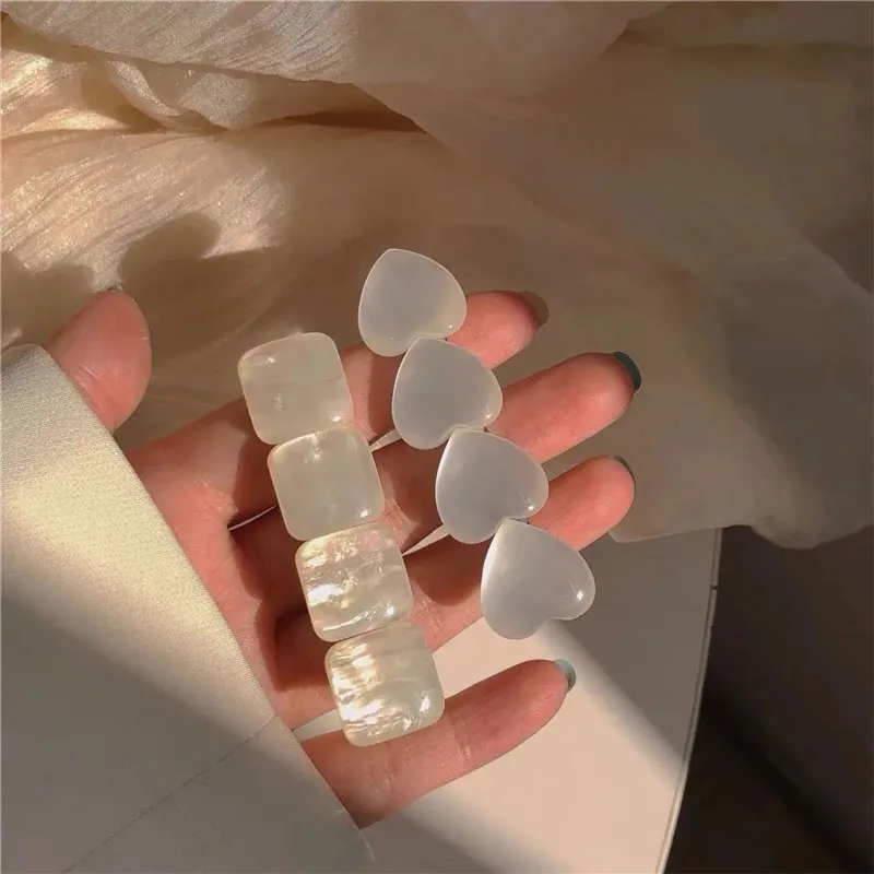 

2pcs Opal Hair Clip Love Hairs Clips East Gate Temperament bangs Side Hair Accessories