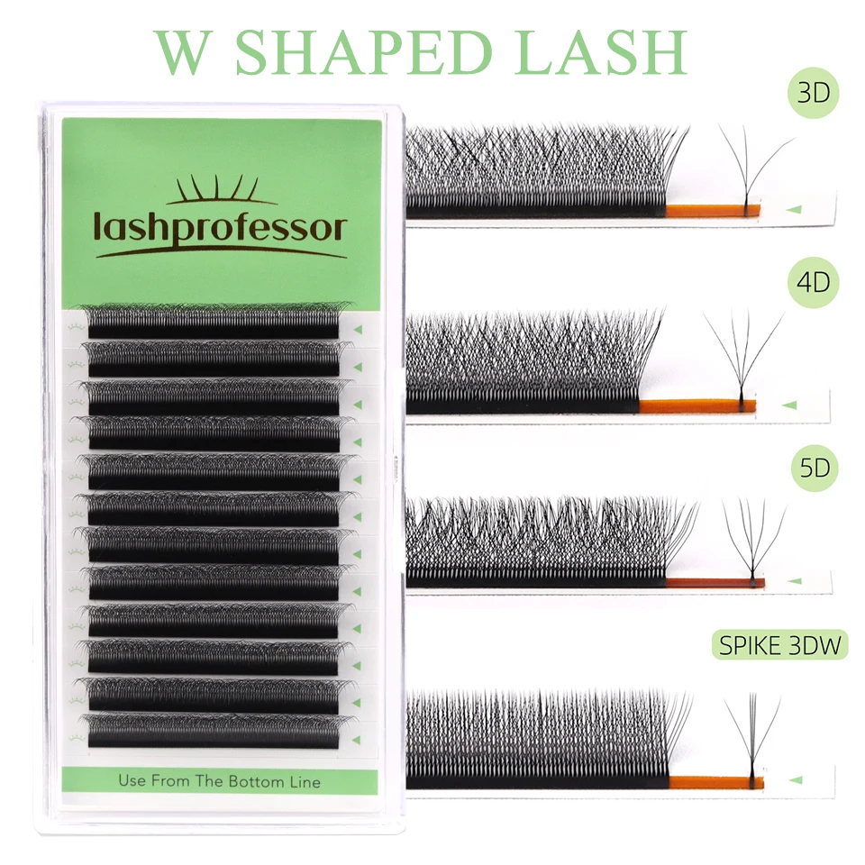 Lashprof 3D Clover 4D W накладные ресницы синтетические волосы ручной работы крест-накрест