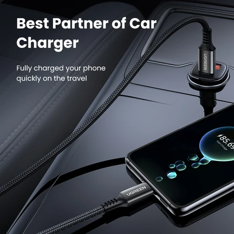 Кабель UGREEN USB Type C в Type C PD100W, кабель для быстрой зарядки QC 4,0 для Macbook, Samsung, Huawei, кабель USB C в USB C 100 Вт, кабель USB Type C