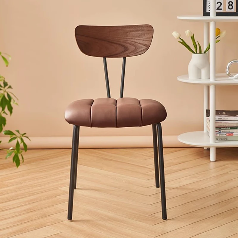 

Apartment Minimalist Dining Chairs Library Office Floor Makeup Modern Chairs Designer Italian Chaises Salle Manger Furniture