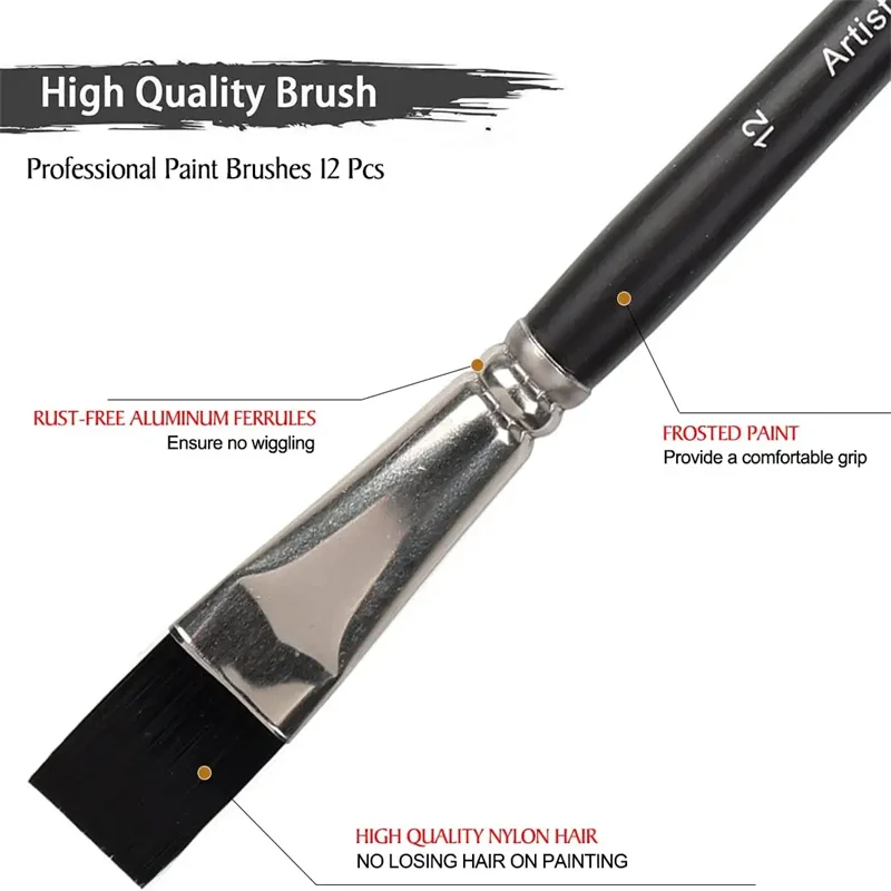 Cena 12 Sztuk Zestaw Pędzli Artysty Do Akwareli Akrylowy Gwasz Olej Na Płótnie Tempera Rock Craft Profesjonalne Malowanie Dla Początkujących Najtaniej 12 Sztuk Zestaw Pędzli Artysty Do Akwareli Akrylowy Gwasz Olej Na Płótnie Tempera Rock Craft Profesjonalne Malowanie Dla Początkujących