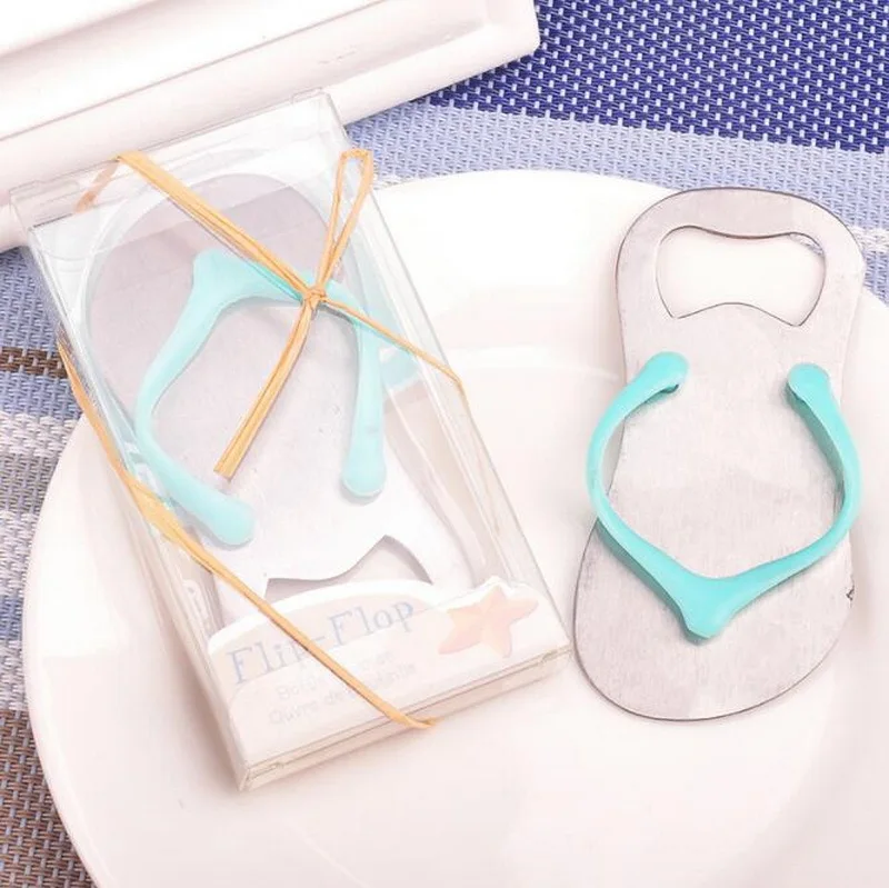 Beach Theme Wedding Favors Custom Printing Logo Slipper Beer Openers