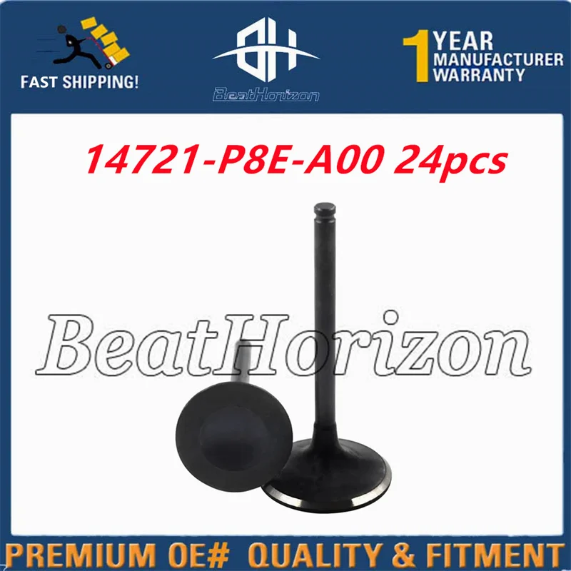Новые впускные выхлопные клапаны 14711-P8E-A00 14721-P8E-A00 для Acura Honda Saturn 3 0 2 5 J32A1 J32A2 J35A4 A6 A7