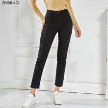 Zhisilao-pantalones vaqueros de cintura alta para mujer...
